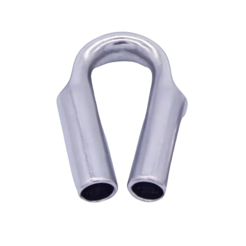 MarineNow Wire Rope Tube Thimble 316 Stainless Steel Choose Size and Quantity (12mm (1/2"), 02-Pack)