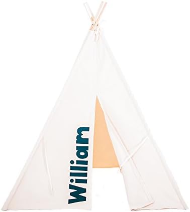 Kids Teepee Play Tent, Tee Pee, Heavy Canvas, Personalized - Choose Name and Color