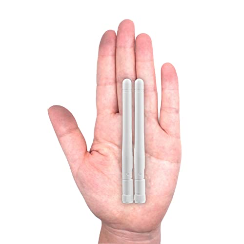 Image of Bingfu External WiFi Antenna RP-SMA 2.4GHz 5GHz 5.8GHz 3dBi Dual Band Wireless Antennas Replacement (2-Pack) for WiFi Router Security IP Camera Access Point USB WiFi Adapter