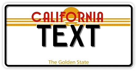 USA Kennzeichen | Fun Schild | Wunschkennzeichen | Namensschild | Fun Kennzeichen | 300 x 150 mm | verschiedene Staaten | Funschilder individuell mit Wunschtext günstig gestalten (California) USA Kennzeichen | Fun Schild | Wunschkennzeichen | Namensschild | Fun Kennzeichen | 300 x 150 mm | verschiedene Staaten | Funschilder individuell mit Wunschtext günstig gestalten (California)