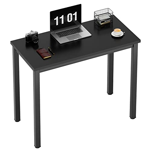 Need Computertisch Kleiner Schreibtisch 80x40 cm PC Tisch Bürotisch Arbeitstisch Esstisch für Home Office, Schwarz