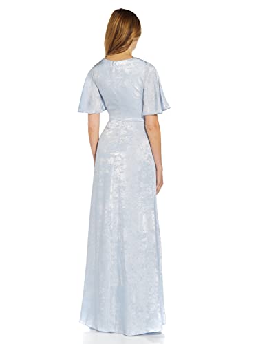 Image of Adrianna Papell Women's Shimmer Flutter Gown