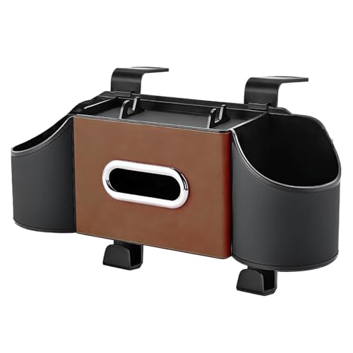 Ldbuejiaja Excellent planificateur de siège arrière de voiture avec plusieurs sections pour tasses, téléphones et accessoires. Construction robuste et sûre pour l'appui-tête de la voiture