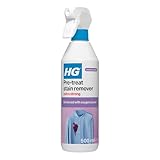 HG Laundry Pre-Treat Stain Remover, Extra Strong Pre-Wash Clothing & Fabric Spray with Active Oxygen, Removes Spots & Stains, Heavy Duty Formula Ideal for Whites & Colours – 500ml (649050106)