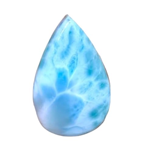 Larimar naturel en cabochon poire 38x24x5mm pour création de bijoux uniques GH_NAT_06362