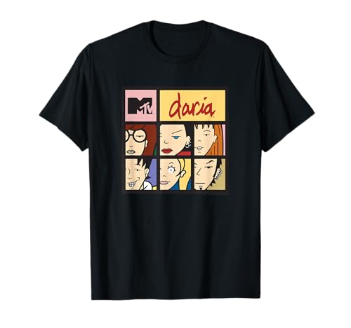 Daria Cuadrados de Caracteres Camiseta