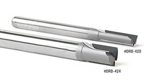 Amana Tool - PCD Diamond 1/4" D 1/4 Shank 2Fl (DRB-420), Industrial Grade