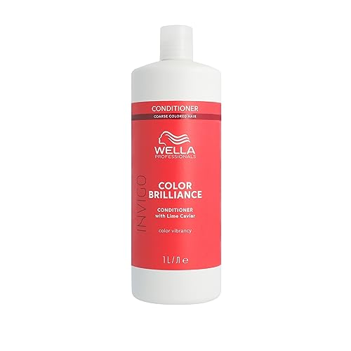 Wella Professionals Invigo Color Brilliance Vibrant Color Conditioner - Boost Shine Colour Vibrancy & Hair Colour Protection - Hair Care for Coarse Hair 1l