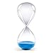 SWISSELITE Hourglass Sand Timers, Hourglass Sand Clock Inspired Glass for Home, Desk, Office Decor (8.5Inch-60Mins Blue)