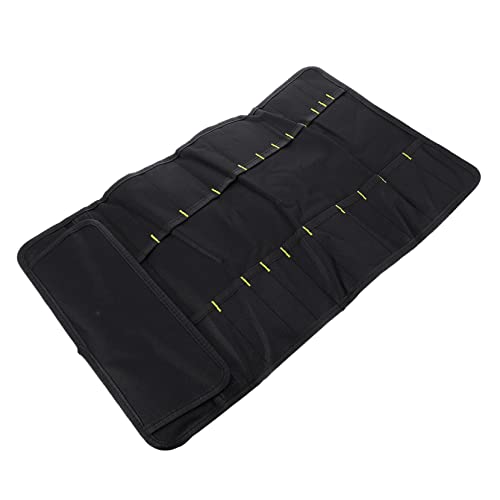 Luxshiny Bolsa Enrollable Para Chef Roja Resistente De Tela Oxford 22 Compartimientos Para Cuchillos, Organizador De Cocina Portátil, Porta Cubiertos Para Viaje, Campamento y Uso Doméstico