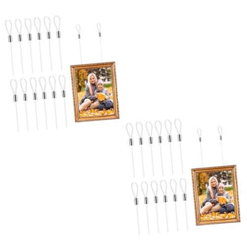 Fil de suspension transparent IWOWHERO 24 pièces pour cadre