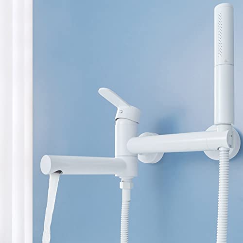 Mitigeur bain douche laiton avec commande précise eau chaude et froide - 4