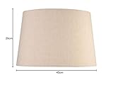Queenswood Traditional Natural Linen Large Floor Lamp Shade - Shade Only - Replacement Shade - ES / E27 Large Edison Screw - 45cm Diameter - Image 3