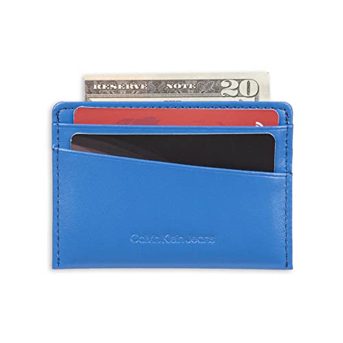 Image of Calvin Klein mens Rfid Leather Slim Minimalist Card Case Wallet and Wallet Sets