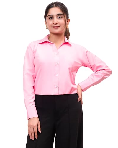Image of ESTA Women Full Sleeve Stylish Western Official Formal Shirts Regular fit Shirts for Women