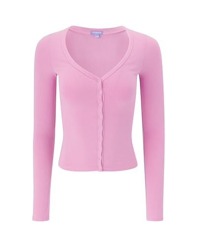 Image of Florence by Mills Women's Happy Place Lounge Baby Snap Cardi Top
