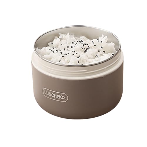 Calentador de alimentos al vacío: contenedor de almuerzo de acero inoxidable, dispositivo a prueba de fugas de 650 ml con sujeción firme, herramienta de cocina portátil con ajuste suave, accesorio de
