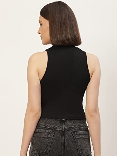 Image of Women Solid Super Soft streachable Cotton Blended Crop Top