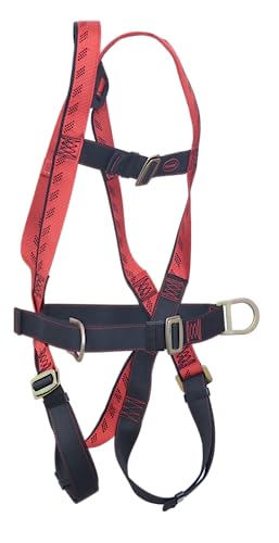 Image of Karam Full Body Safety Harness for Positing (Class P) with Waist Belt & Two D Side Rings | Construction Harness & Fall Protection Gear | PN17