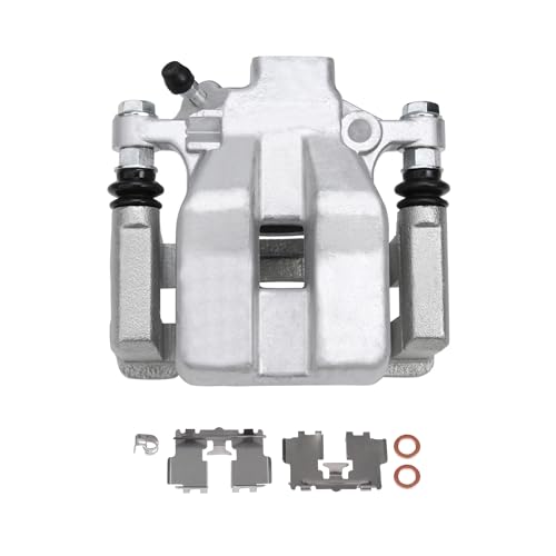 Image of Detroit Axle - Rear Left Brake Caliper for Toyota 2008-2011 Avalon 2007-2011 Camry Lexus 2007-2012 ES350, Driver Side Disc Brake Caliper w /Bracket 2009 2010 Replacement