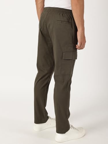 Image of Thomas Scott Men's | Solid | Light Weight | Breathable Fabric | 6 Pocket | Ankle Length | Mid Rise | Regular Fit | Linen | Elasticated with Drawstring | Chino Trouser | Pants