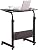 SANGFOR Standing Desk Adjustable Laptop Desk with Tablet iPad Slot Portable Desk for Laptop with Wheels Mobile Workstation Stand up Desks for Home Office (Black)