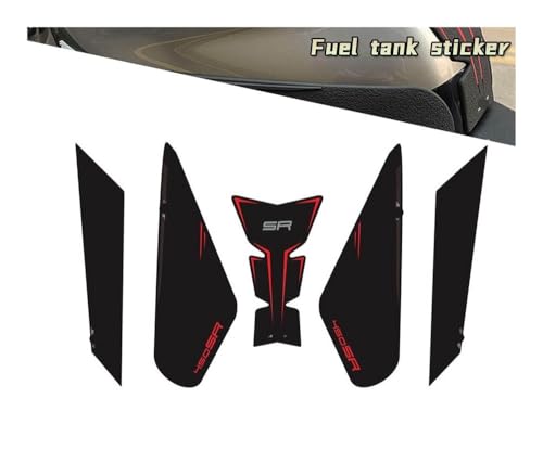 Autocollants réservoir 450SR kit antidérapant pour un meilleur contrôle moto - 3