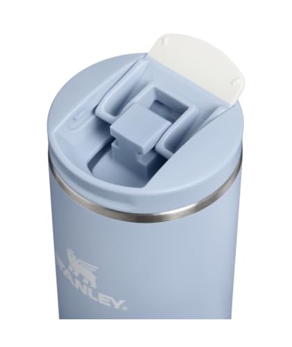 Image of STANLEY Transit FlipTop Mug | Leakproof Coffee Travel Cup | Vacuum Insulated Stainless Steel | Stays Hot or Cold for Hours | BPA-Free | 16 oz | Blue Dream Stone