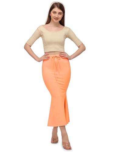 Image of Mehrang Stretchable Saree Shapewear Petticoat for Women, Cotton Blended,Petticoat,Skirts for Women,Shape Wear Dress for Saree