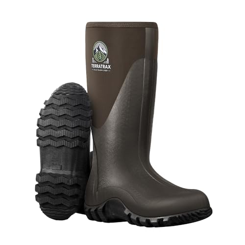 TerraTrax Men's Waterproof Muck Boot
