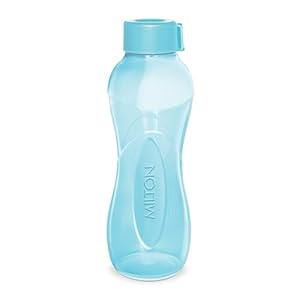 MILTON I Go Plastic Water Bottle, 1000 ml, Blue | Sports | Gym | Home | Kitchen | Travel Bottle | Hiking | Treking | Reusable