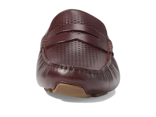 Image of Cole Haan Men's Grand Laser Driver Penny Loafers, Bloodstone /Truffle, 10.5-M US