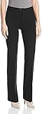 NYDJ Women's Ponte Trouser, Black, 16