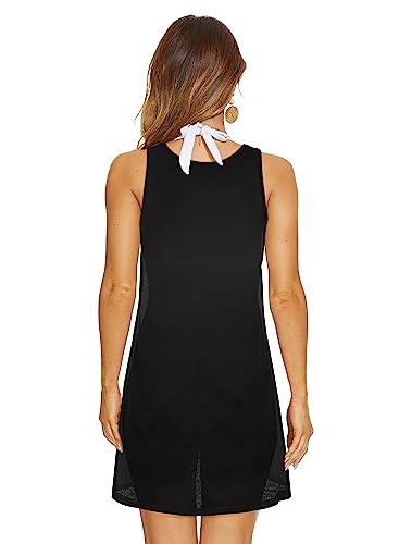 Image of elescat Womens Swimsuit Cover Up Summer Sleeveless T Shirt Beach Dress Tank Bikini Coverups 2026