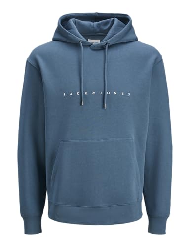 Sweat à capuche Jack & Jones 3XL bleu oceanview pour homme grande taille