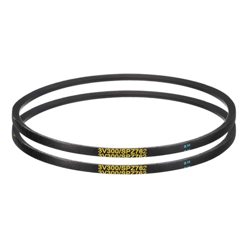 Courroies de transmission 3V300 uxcell en caoutchouc anti-vibration pour machines de production