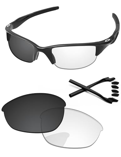 Image of Replacement Lenses & Rubber Kits for Oakley Half Jacket 2.0 OO9144 62mm - Precision Fit, UV Block, Impact Resistant
