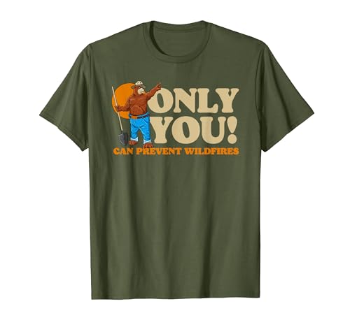 Only You Can Prevent Wildfires New Smokey Bear T-Shirt