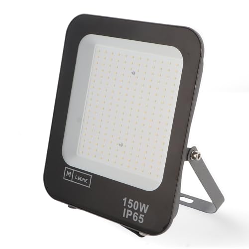 M Ledme - Foco Proyector LED Napoli 100W, 12.000 lumen, IP65 Regulable, Color Luz fría (6000k), Iluminación exterior, De uso para jardín, patios, parking, hotel, naves etc.