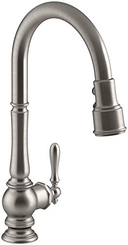 KOHLER K-99259-VS Artifacts Kitchen Sink Faucet, 17.63 x 4.31 x 8.50 Inches, Vibrant Stainless