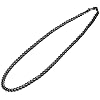 Phiten Carbonized Titanium Chain Necklace - Corrosion-Resistant, Lightweight, Pure Premium Grade for Sports, Gym, and Athletics for Men and Women