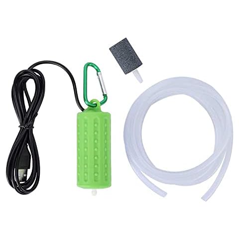 ZEACCT Mini USB Fish Tank Oxygen Fish Tank Energy Saving Silent Kit Fish Tank Air Pump Aquarium Oxygen Pump for Aquarium Fish Tank Air Stone and Pump Kit Cover