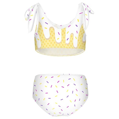Image of Girls Tankini Swimsuit Bathing Suit Two Piece Bikini Summer Beach Swimwear with Adjustable Strap 3-12 Years