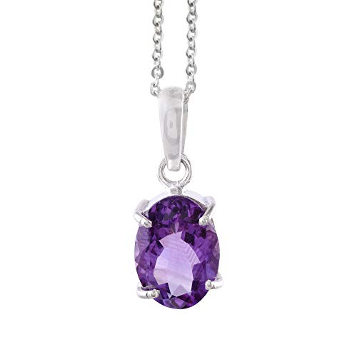 Pendentif améthyste Katela argent médaillon à offrir pour homme et femme