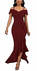 Burgundy Elegant Dresses