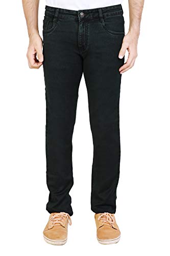 Image of Stretchable Denim Comfort Fit High Rise Basic 5 Pocket Jeans Pant for Men