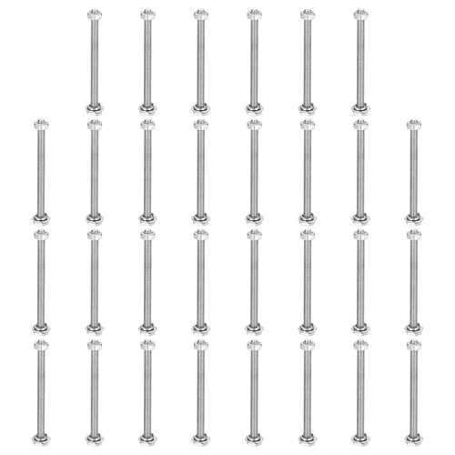 Image of sourcing map M3x40mm Screws Bolts,Nuts,Flat&Lock Washers Kit,30 Sets