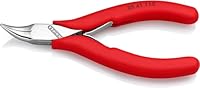 KNIPEX Elektronik-Greifzange mit durchgestecktem Gelenk tauchisoliert 115 mm, 35 41 115
