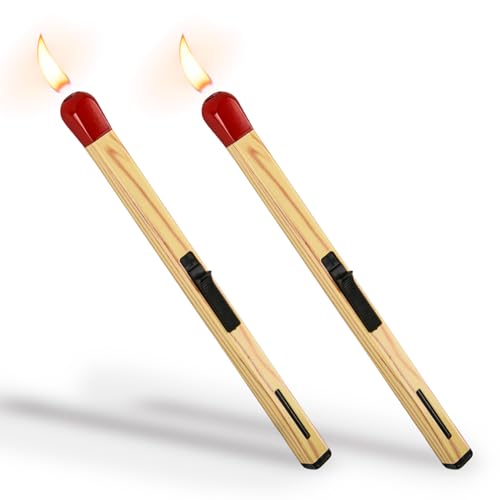 Encendedor de butano multipropósito con diseño de cerilla, pack 2 miniatura 1
