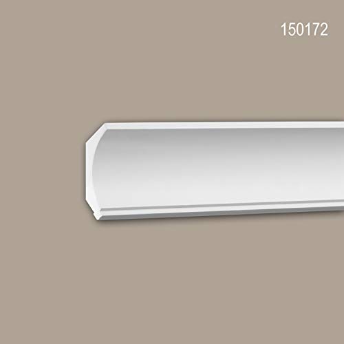 Corniche rigide Profhome 150172 en polyuréthane prétraité haut de gamme